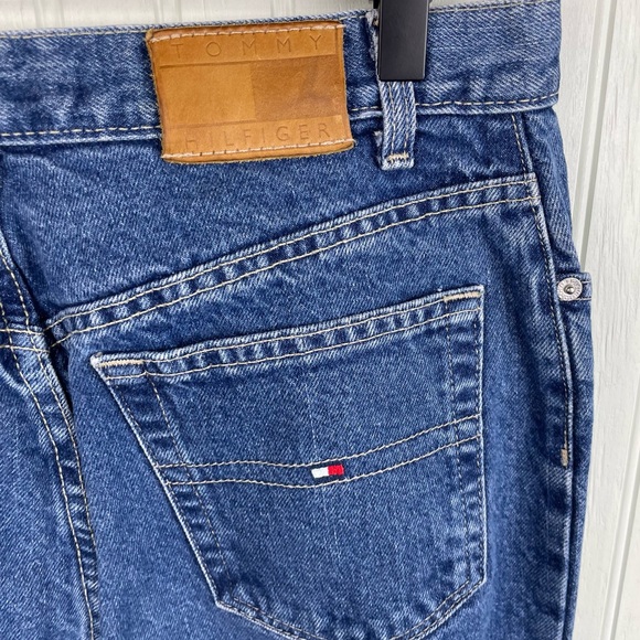 Vintage 2000s Y2K Women's Tommy Hilfiger Mom Jeans High Waist Dark Wash Size 10 - Picture 7 of 11